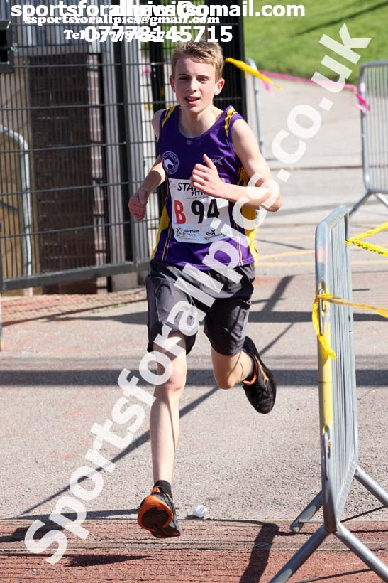 Boys under-15s  Northern 3 Stage Road Relay, SportsCity, Manchester. Photo: David T. Hewitson/Sports for All Pics